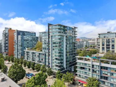 Aerial View of 213 159 W 2nd Avenue, Vancouver, BC