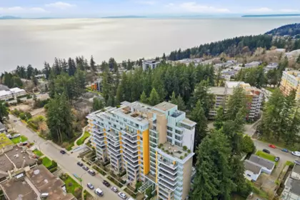 Aerial View of 103 1501 Vidal Street, White Rock, BC