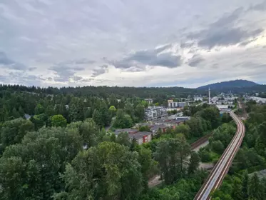 Aerial View of 2205 308 Morrissey Road, Port Moody, BC