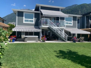 Aerial View of 10037 Magnolia Place, Chilliwack, BC