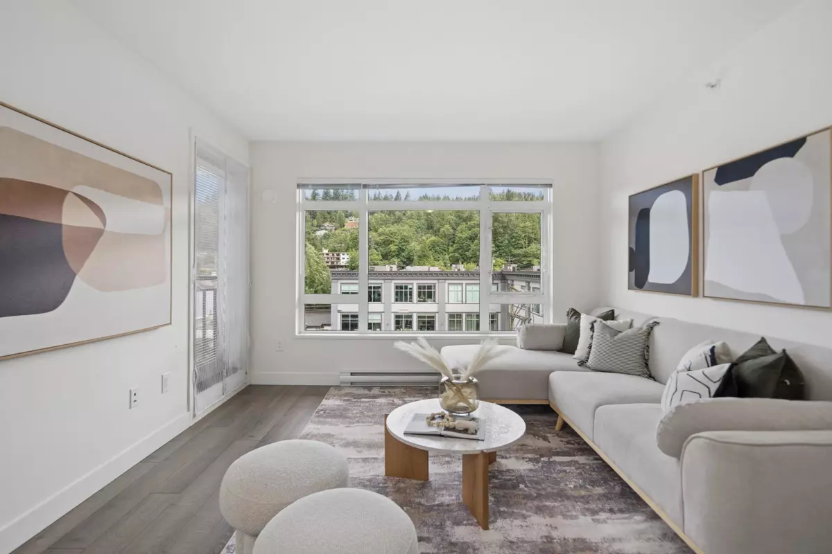 Living Room Photo of 501 2525 Clarke Street, Port Moody, BC