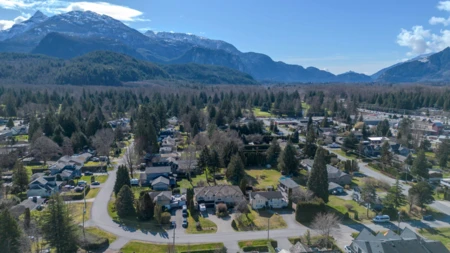 Aerial View of 40251 Kalodon Road, Squamish, BC