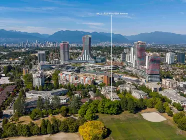Aerial View of 412 618 W 45th Avenue, Vancouver, BC