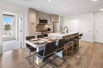 Kitchen Island Photo of 611 707 Como Lake Avenue, Coquitlam, BC