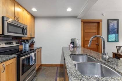 Kitchen Island Photo of 432A 2036 London Lane, Whistler, BC