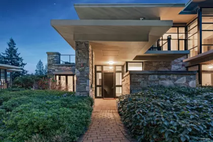 Aerial View of 303 2245 Twin Creek Place, West Vancouver, BC