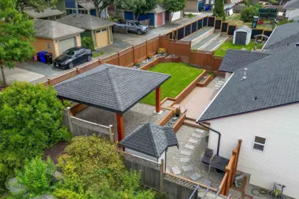 Aerial View of 5730 Kathleen Drive, Chilliwack, BC