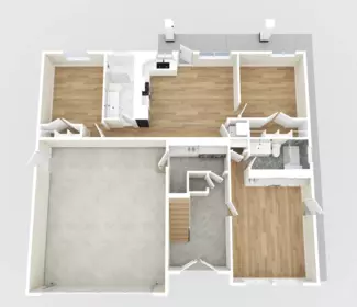 Aerial View of 5962/64 Barnacle Street, Sechelt, BC