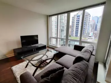Living Room Photo of 1002 1055 Richards Street, Vancouver, BC