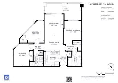 Primary Bedroom Photo of 227 10838 City Parkway, Surrey, BC