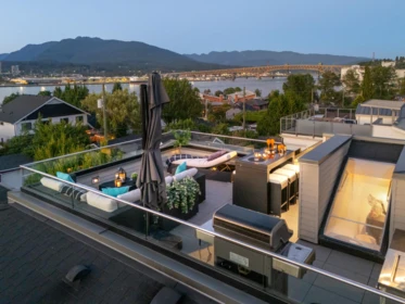 Aerial View of 2865 Trinity Street, Vancouver, BC