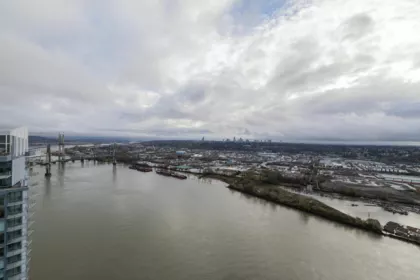 Aerial View of 4505 680 Quayside Drive, New Westminster, BC