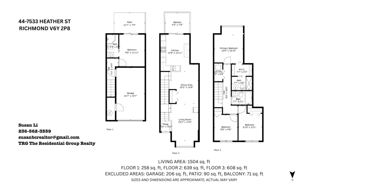 Backyard Photo of 44 7533 Heather Street, Richmond, BC