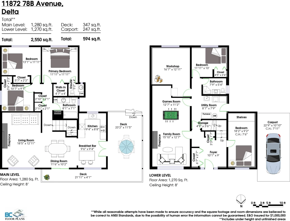 Aerial View of 11872 78b Avenue, Delta, BC