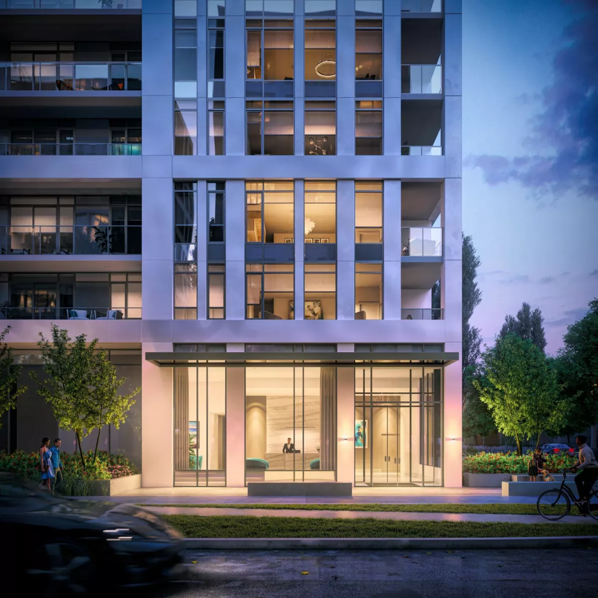 Exterior Rear Photo of 609 6468 Willingdon Avenue, Burnaby, BC