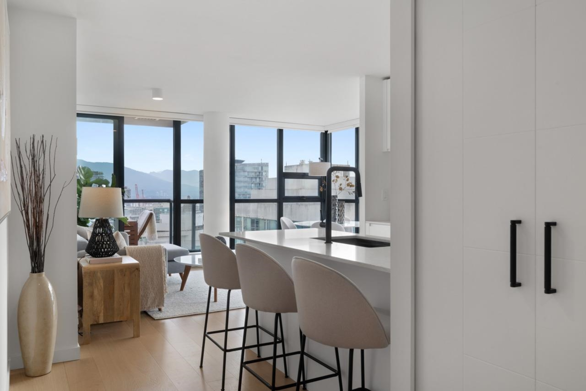 Living Room Photo of 3002 909 Mainland Street, Vancouver, BC