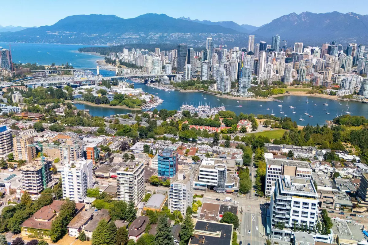 Aerial View of 302 1030 W Broadway Street, Vancouver, BC