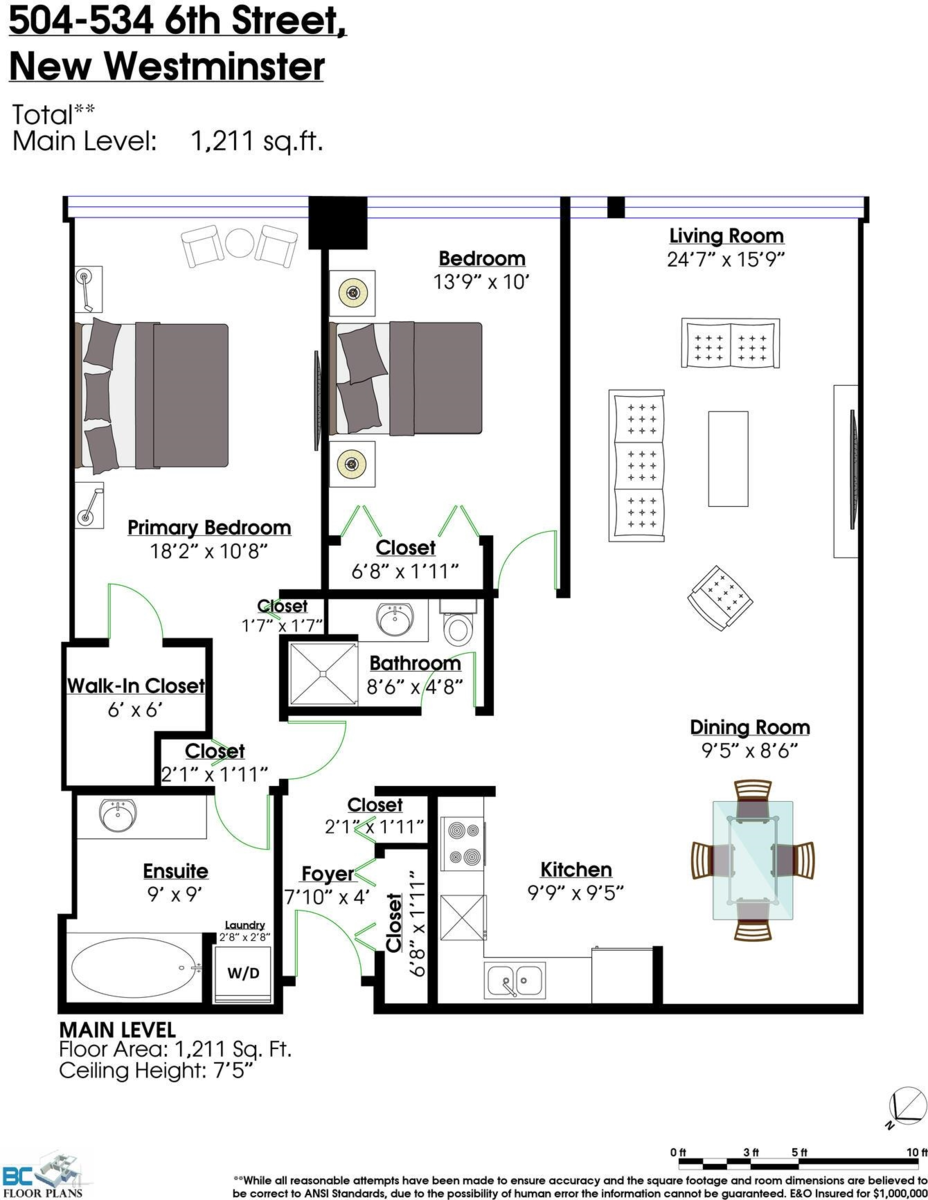 Laundry Room Photo of 504 534 Sixth Street, New Westminster, BC