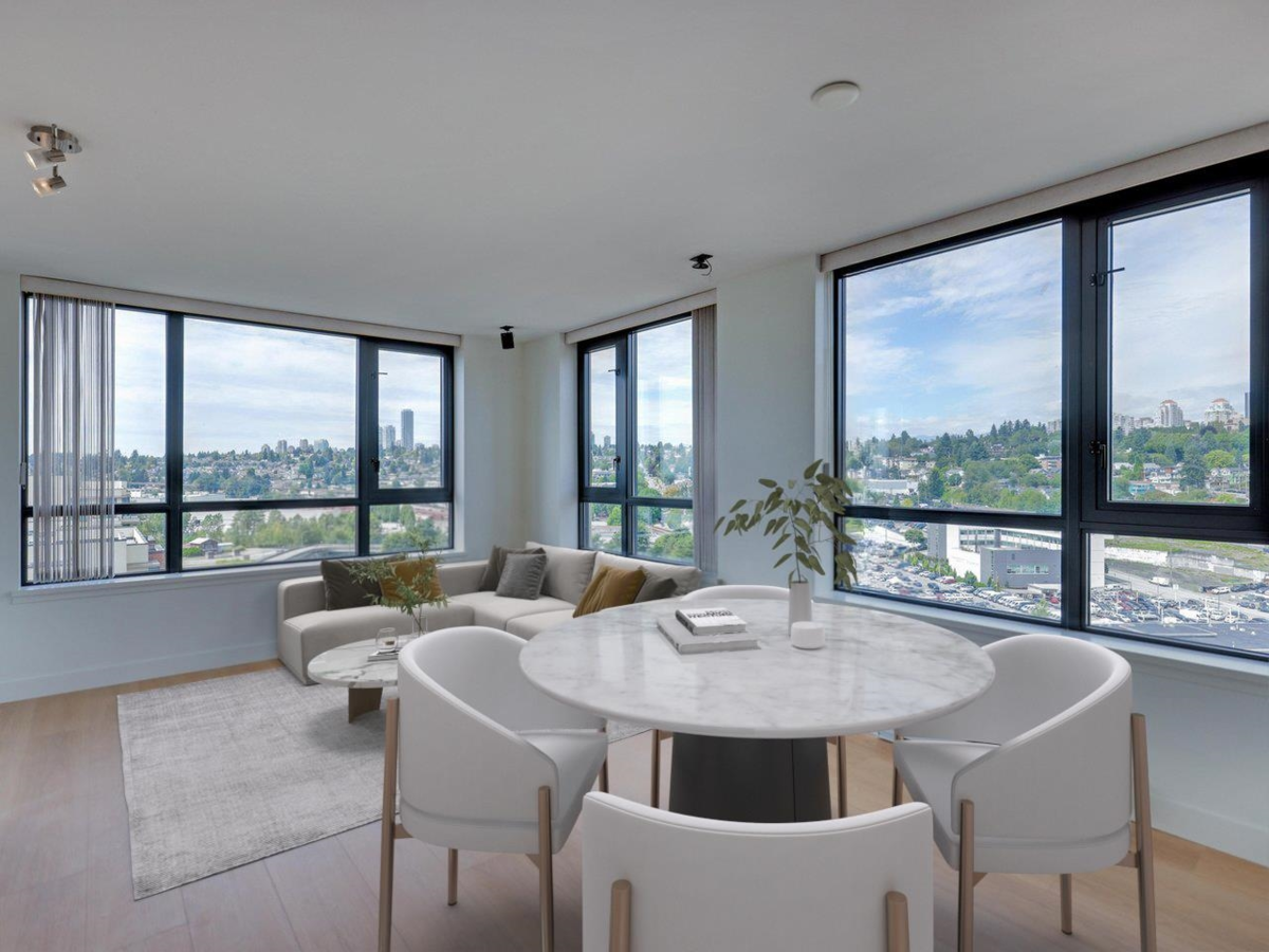 Dining Area Photo of 1607 1 Renaissance Square, New Westminster, BC