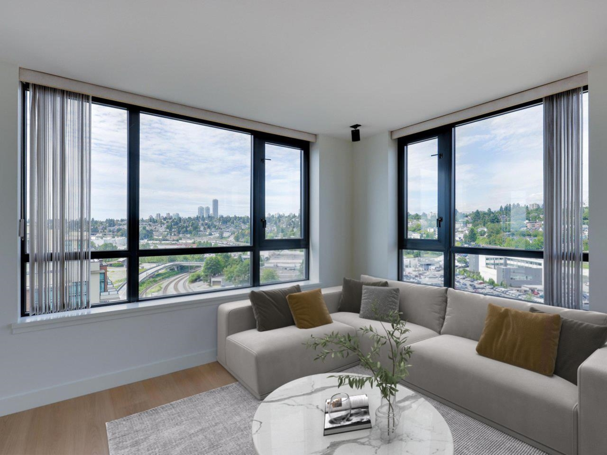 Kitchen Island Photo of 1607 1 Renaissance Square, New Westminster, BC