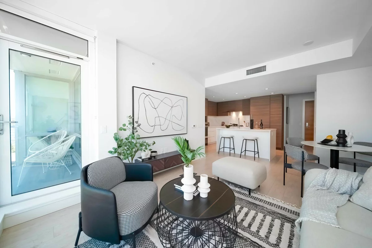 Living Room Photo of 1106 6833 Buswell Street, Richmond, BC