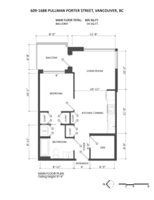 609 1688 Pullman Porter Street, Vancouver, BC, Vancouver — Apartment/Condo for sale