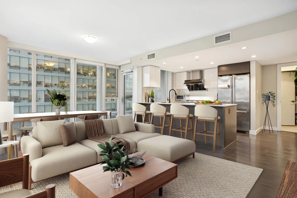 Living Room Photo of 613 1618 Quebec Street, Vancouver, BC