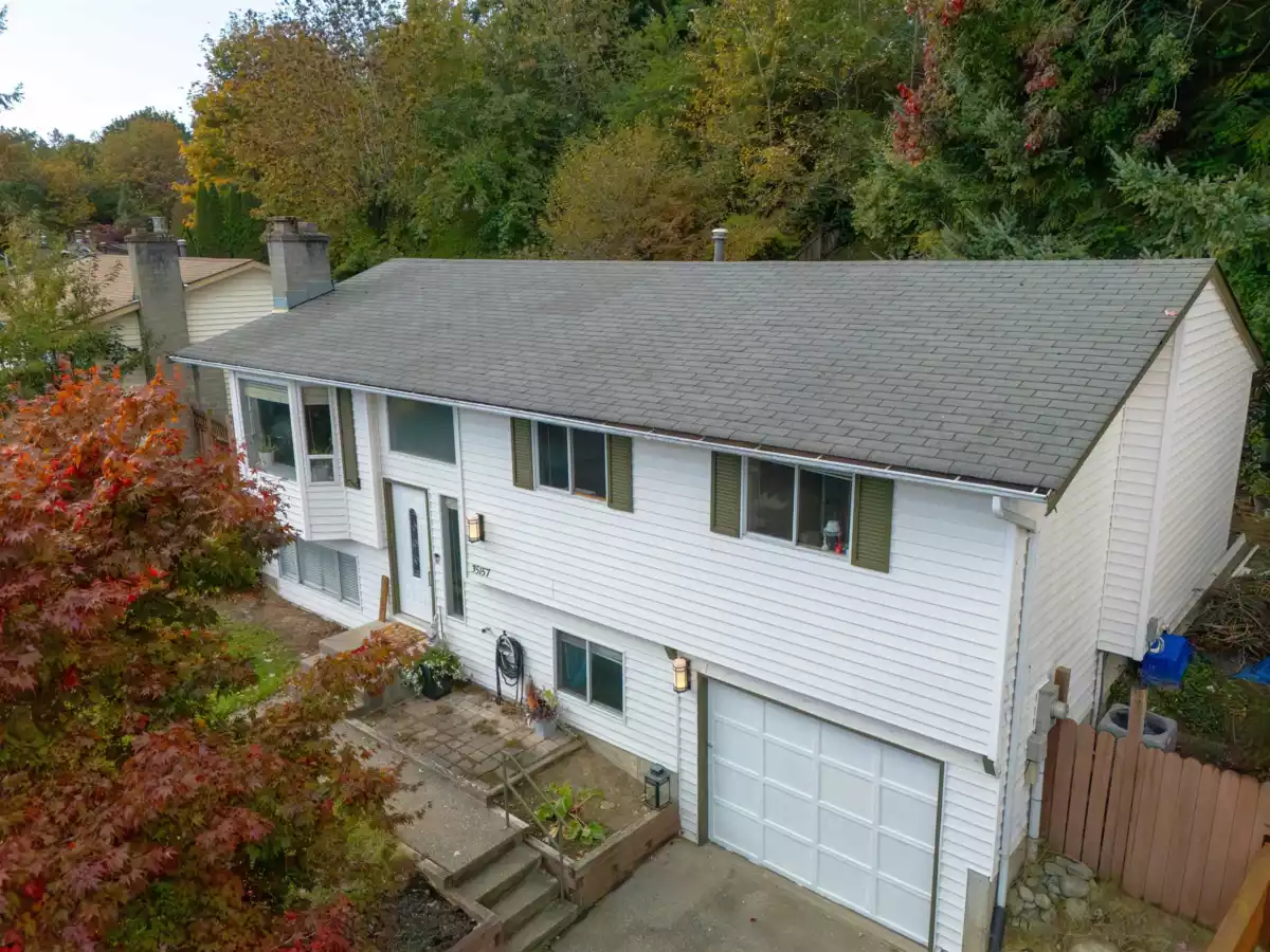 Aerial View of 35157 Skeena Avenue, Abbotsford, BC