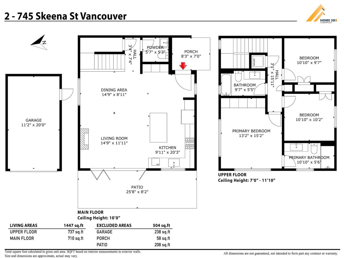 Aerial View of 2 745 Skeena Street, Vancouver, BC