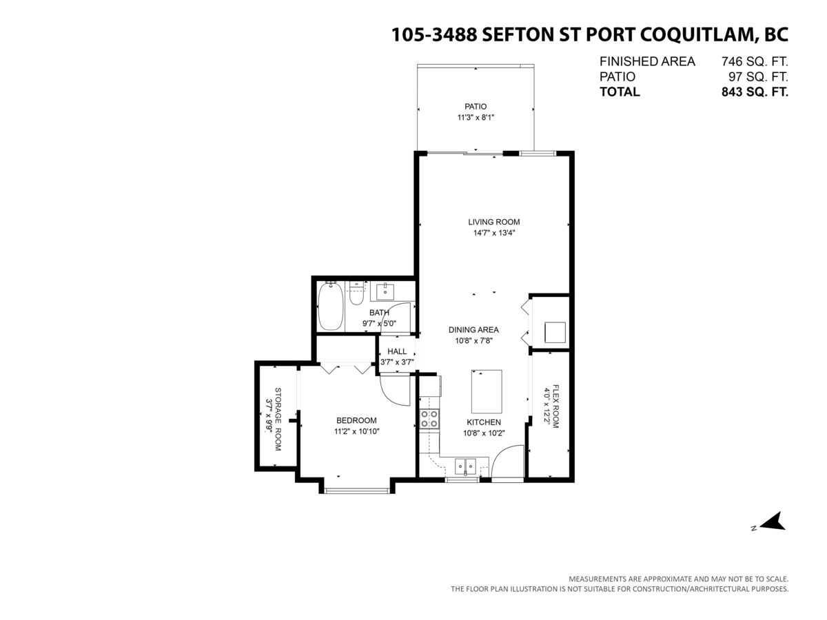 Hallway Photo of 105 3488 Sefton Street, Port Coquitlam, BC
