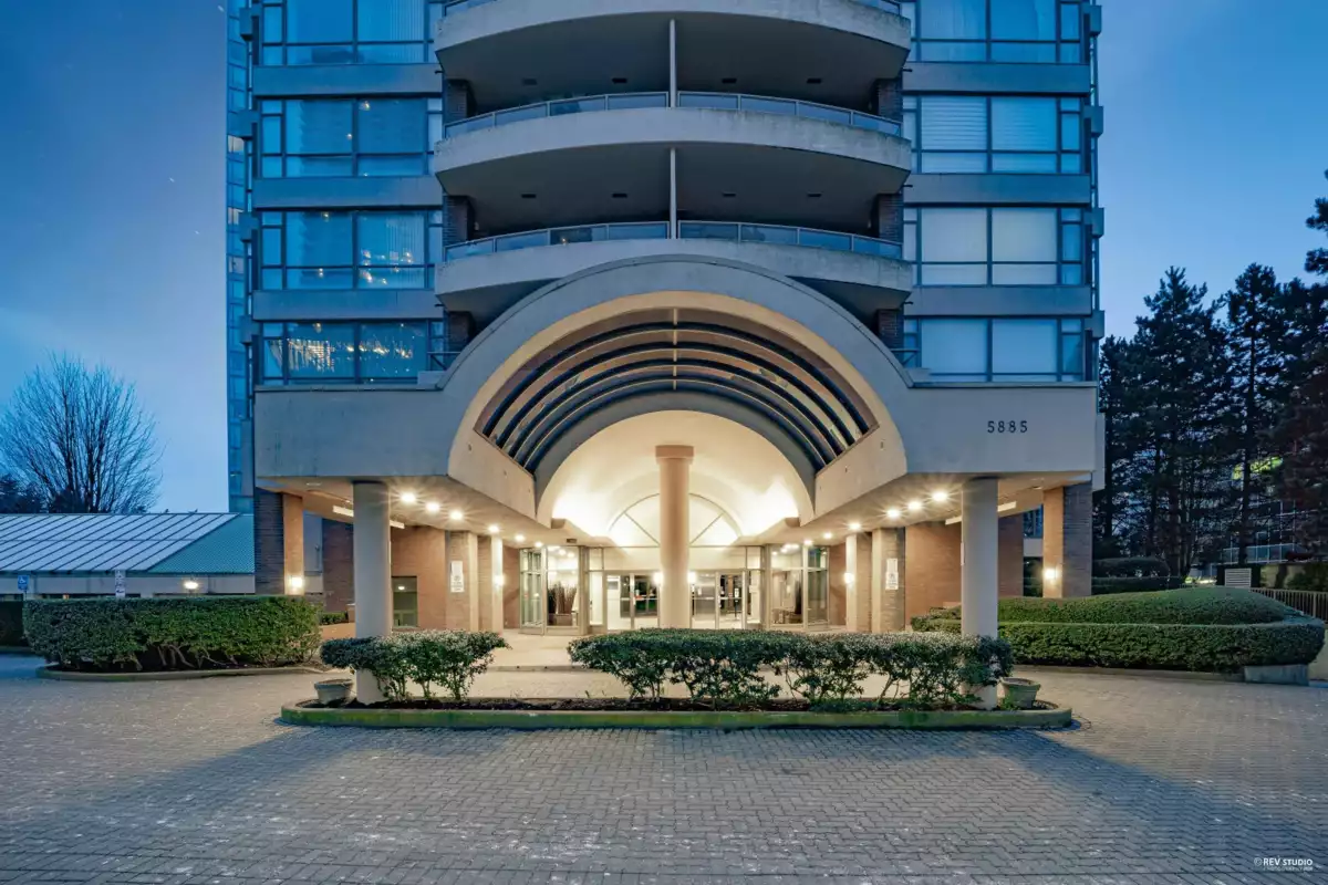 Aerial View of 1804 5885 Olive Avenue, Burnaby, BC