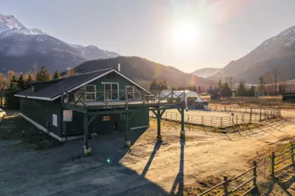 Front exterior of 7395 Clover Road, Pemberton, BC