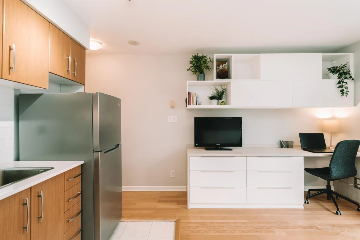 Kitchen Island Photo of 302 9288 University Crescent, Burnaby, BC