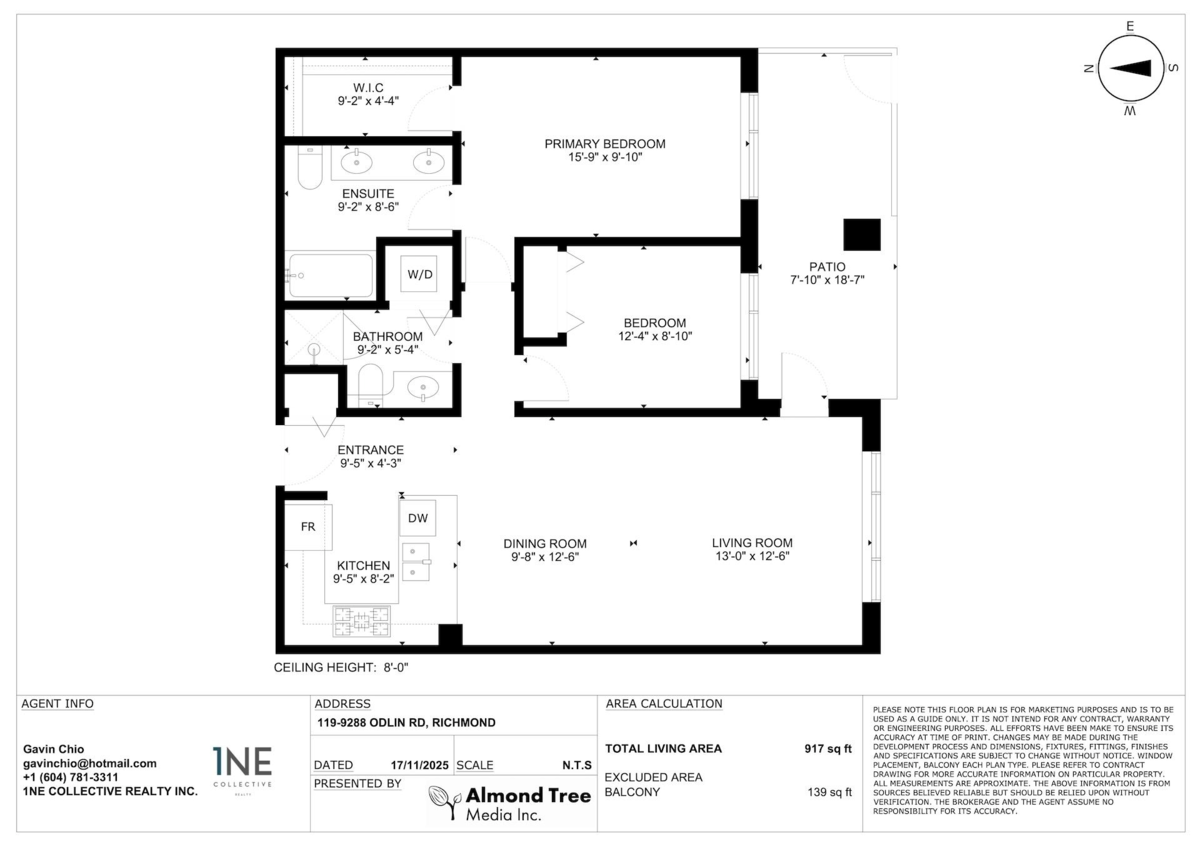 Guest Bathroom Photo of 119 9288 Odlin Road, Richmond, BC