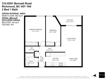 Entry Foyer Photo of 312 8391 Bennett Road, Richmond, BC