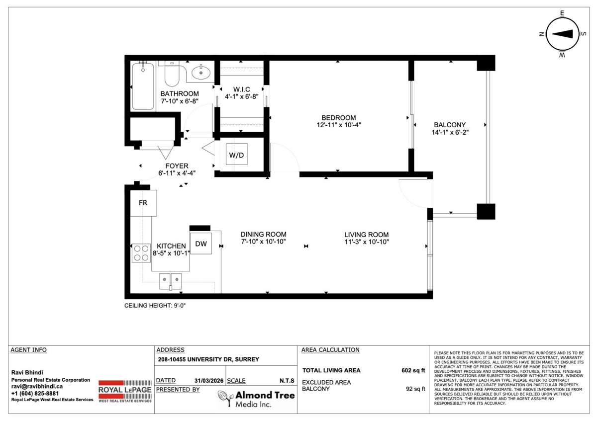 Exterior Rear Photo of 208 10455 University Drive, Surrey, BC