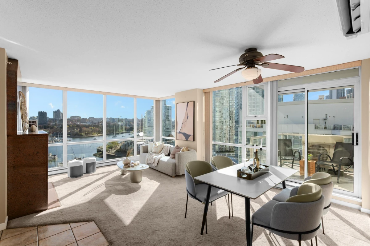 Living Room Photo of 1703 1077 Marinaside Crescent, Vancouver, BC