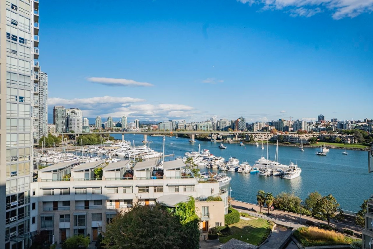 Exterior Rear Photo of PH1003 1288 Marinaside Crescent, Vancouver, BC