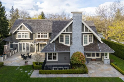 Aerial View of 1316 Connaught Drive, Vancouver, BC