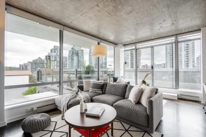Living Room Photo of 804 919 Station Street, Vancouver, BC