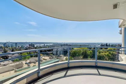 Outdoor Deck Photo of 1604 739 Princess Street, New Westminster, BC