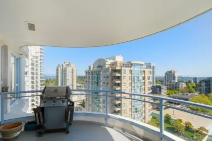 Outdoor Patio Photo of 1604 739 Princess Street, New Westminster, BC