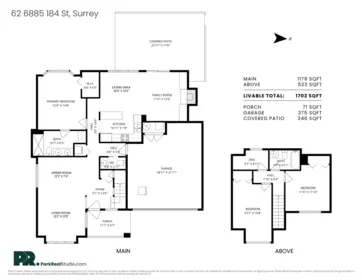 62 6885 184 Street, Surrey, BC, Surrey — Townhouse for sale