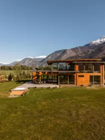 Aerial View of 9209 Pemberton Meadows Road, Pemberton, BC