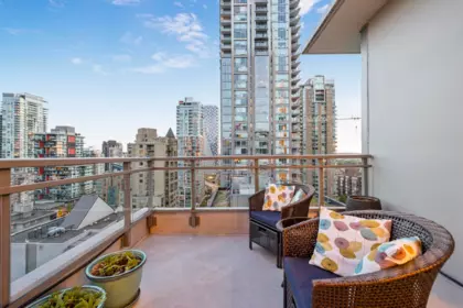 Outdoor Deck Photo of 1503 1205 Howe Street, Vancouver, BC