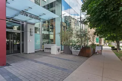 Outdoor Deck Photo of 503 1775 Quebec Street, Vancouver, BC