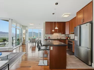 Kitchen Island Photo of 3301 1189 Melville Street, Vancouver, BC