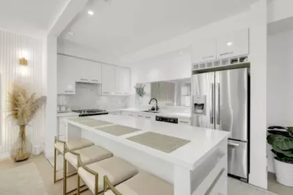 Kitchen Island Photo of 56 14058 61 Avenue, Surrey, BC