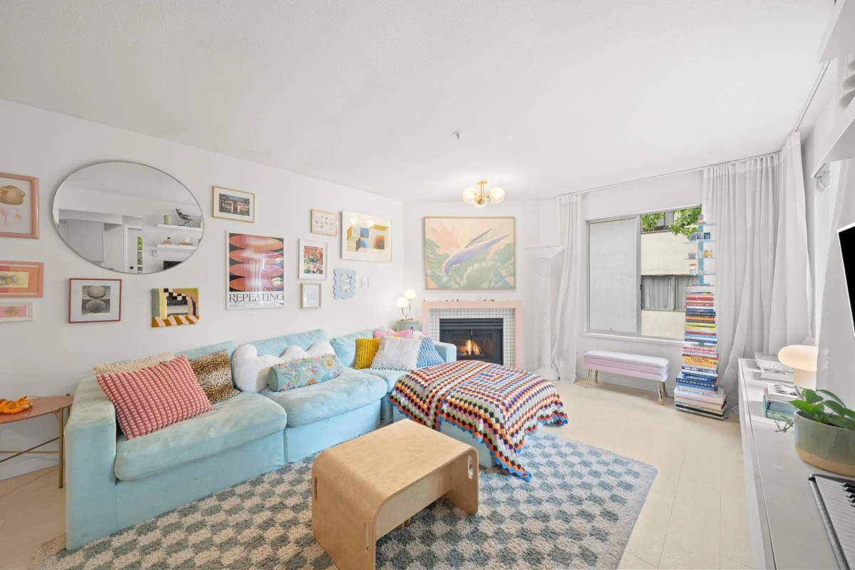Living Room Photo of 305 1009 Howay Street, New Westminster, BC