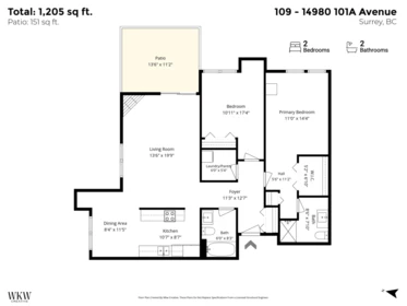 Hallway Photo of 109 14980 101a Avenue, Surrey, BC